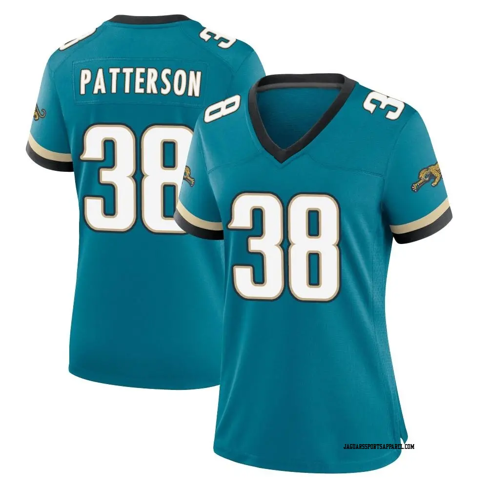 Game Teal Women's Riley Patterson Jacksonville Jaguars Prowler Throwback Jersey