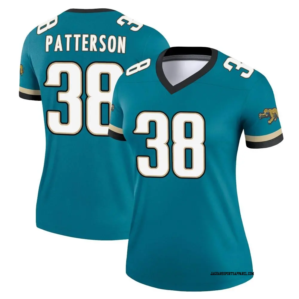 Legend Teal Women's Riley Patterson Jacksonville Jaguars Prowler Throwback Jersey