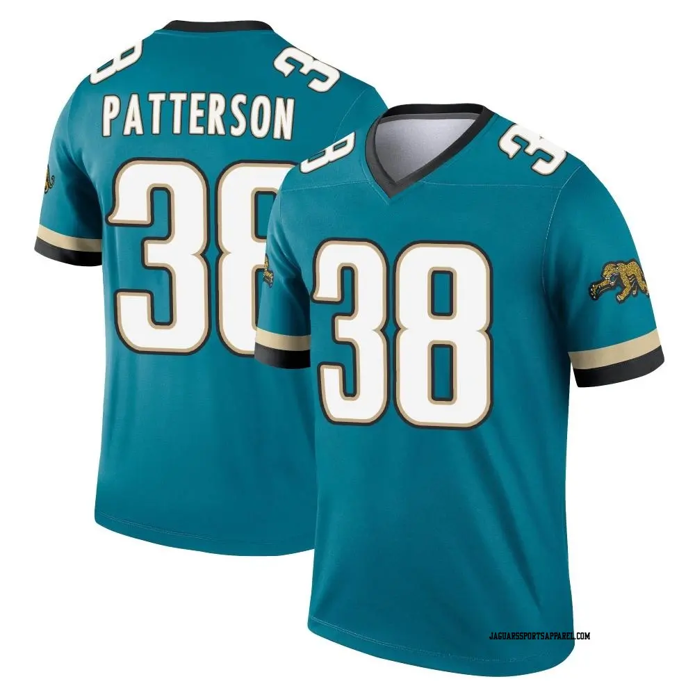 Legend Teal Youth Riley Patterson Jacksonville Jaguars Prowler Throwback Jersey