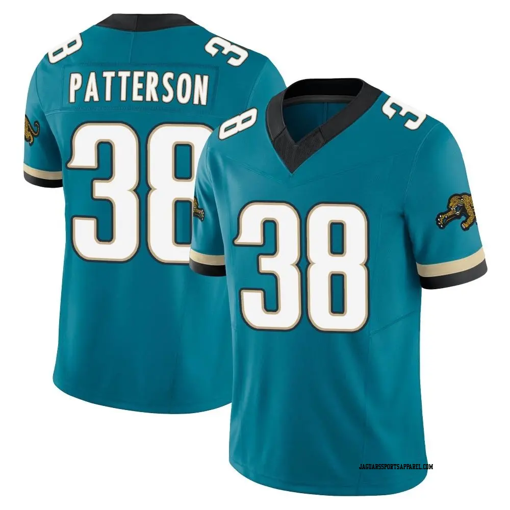 Limited Teal Men's Riley Patterson Jacksonville Jaguars Prowler Throwback Vapor F.U.S.E. Jersey